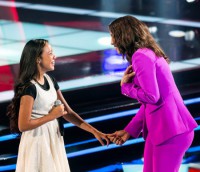 15/02/2016 - Neta do ex-prefeito de Novo Santo Antonio Nicole Luz é um dos destaques do The Voice Kids e deixa Ivete Sangalo sem palavras 