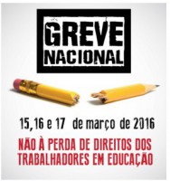 16/03/2016 - Sintep-MT convoca profissionais para três dias de Greve