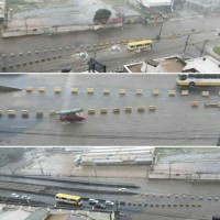 04/04/2016 - Chuva rápida alaga parte da Fernando Corrêa no trecho da UFMT