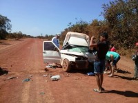 19/07/2016 - Grave acidente tira a vida de motorista na BR-242 próximo a São Félix do Araguaia  