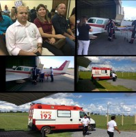 03/04/2017 - Morador de São Félix do Araguaia sofre acidente é aguardado por autoridades municipais no aeroporto de Várzea Grande 
